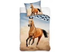 Bavlnené obliečky Kôň Hnedák 140x200/70x90 cm