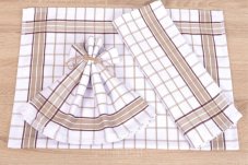 Luxusní kuchyňské utěrky, Beige Set bavlna Komplet 3 ks