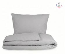 Mušelínové povlečení světle šedé