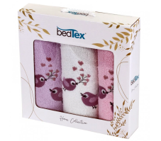 Darčeková sada froté uteráčikov 3 ks Vtáci