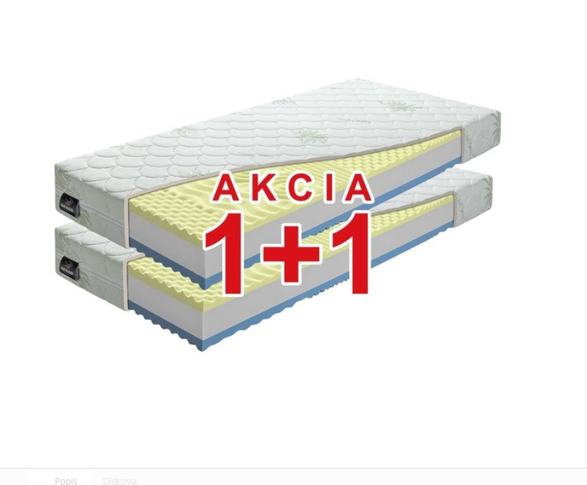 Benab Matrac VISCO PLUS  1+1 - Rozměr matrace: 195x85 cm