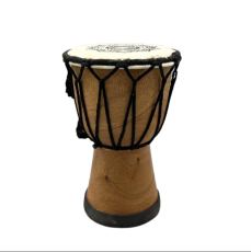 Ručně Vyrobený Buben Djembe - Výška 15 cm