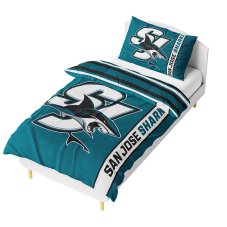 Mikroplyšové povlečení NHL San Jose Sharks Belt 140x200/70x90 cm