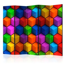 Artgeist Paraván - Colorful Geometric Boxes [Room Dividers]