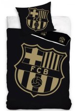 Fotbalové povlečení FC Barcelona Gradient Black 140x200/70x90 cm