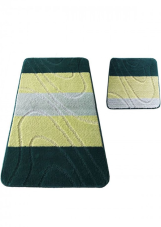 Protišmyková kúpeľňová predložka zelená - Montana 05