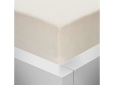 Jersey napínacie prestieradlo s lycrou - smotanové 175 g / m2