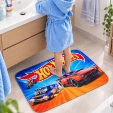 Dětská koupelnová předložka Hot Wheels Závod Začíná