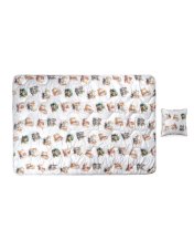 Celoročná detská súprava paplón + vankúš Safari ZOO 40x60/100x135cm