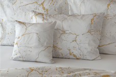 Posteľné obliečky Bavlnený satén Digitál Emerlis White