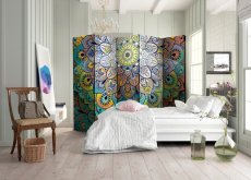 Artgeist Paraván - Colourful Stained Glass II [Room Dividers]