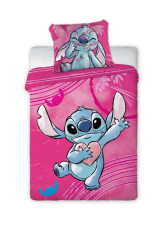 Povlečení do postýlky Lilo a Stitch Pink baby 100x135, 40x60 cm