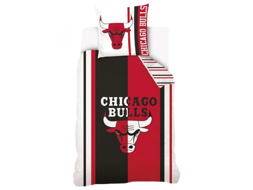 Basketbalové povlečení NBA Chicago Bulls 140x200/70x90 cm