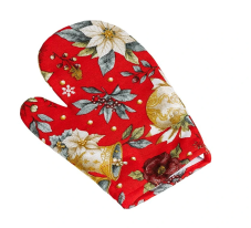 Vánoční chňapka hvězda červená