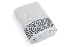 Froté ručník Krajka 50x100cm 500g světle šedý