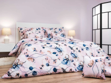 Povlečení krep Bloom elegance pudrová