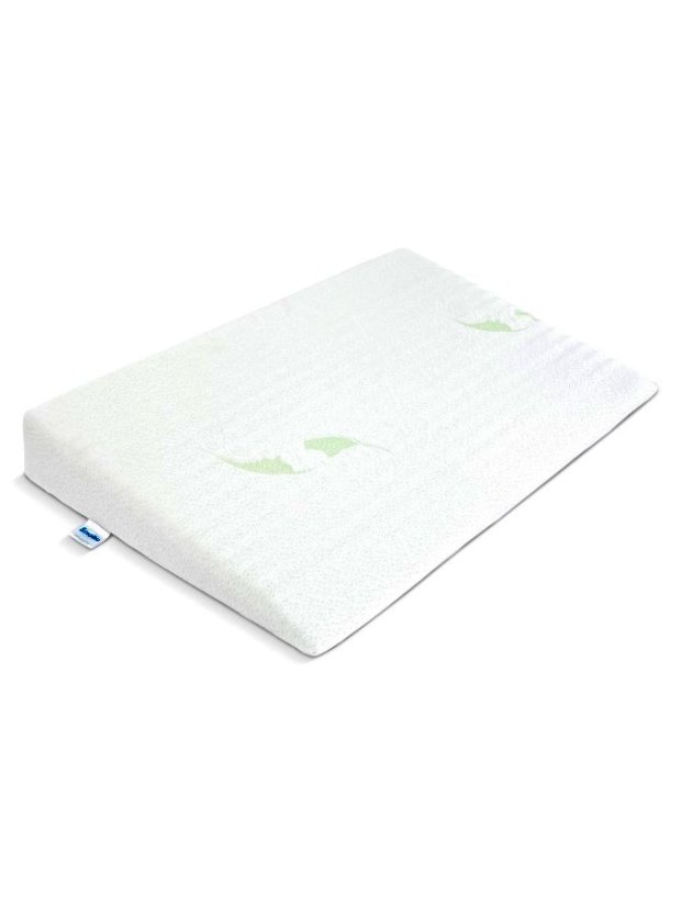 Dojčenský vankúš do postieľky - klin Luxe s Aloe vera 60x38 cm