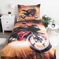 Jerry Fabrics obliečky Motorka Red , 140x200/70x90 cm