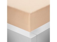 Jersey napínacie prestieradlo s lycrou - lososové 175 g / m2