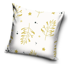 Vianočný vankúš 40x40 cm Biele Kúzlo Imelo