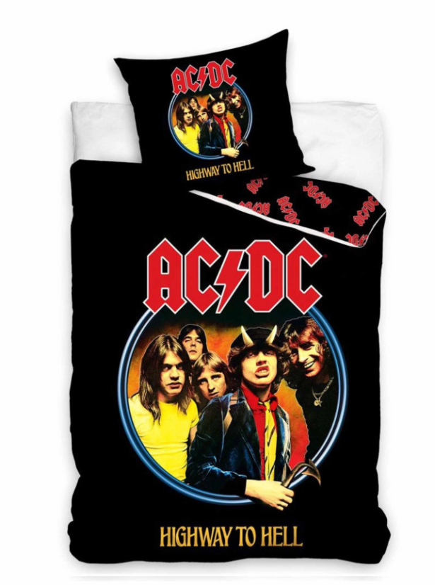 Bavlněné povlečení AC/DC Highway 140x200/70x90 cm