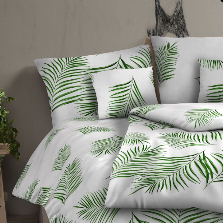 Bavlněné povlečení renforcé TROPICAL bílé