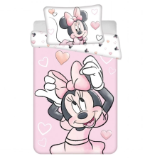 Obliečky do postieľky Minnie Blush pink baby 100/135, 40/60 cm