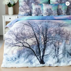 Matějovský Povlečení Bavlnený satén digitál Polární záře