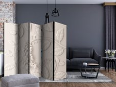 Artgeist Paraván - Paper Flowers (Cream) [Room Dividers]