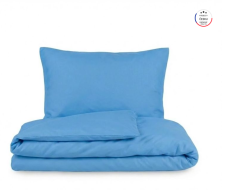 Bavlnené obliečky – jednofarebné 100 % bavlna Modrá
