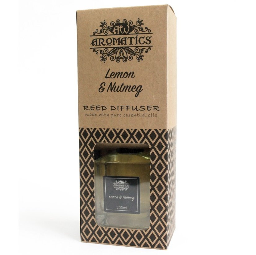 200ml Citron & Muškátový Ořech Esenciální Olej Difuzér