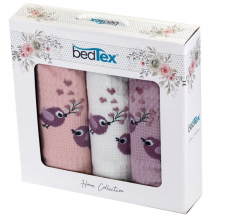 Darčeková sada Vaflových utierok 3 ks Vtáci