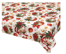 Vianočný obrus ozdoby zlaté