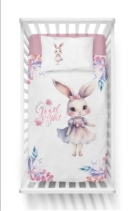Bambusové povlečení do postýlky Zaječice 100/135, 40/60 cm