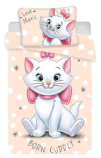 Jerry Fabrics Povlak do postýlky Marie Cat Dots baby 100x135/40x60 cm-KOPIE