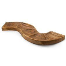 Teaková Miska ve Tvaru Hada cca 55 cm