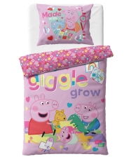 Detské obliečky Prasiatko Pepina Čas na Hranie 140x200/70x90 cm