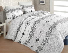 Flanelové povlečení  Melisa Grey 200x200/2x70x90 cm