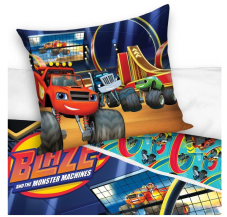 Obliečky do postieľky Plamienok a Štvorkoláci Aréna 100x135/40x60 cm