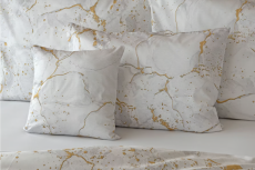 Posteľné obliečky Bavlnený satén Digitál Emerlis White