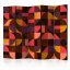 Artgeist Paraván - Geometric Mosaic (Red) [Room Dividers]