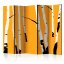 Artgeist Paraván - Birches on the orange background [Room Dividers]