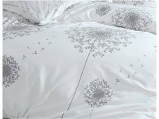 BAVLNĚNÉ POVLEČENÍ PAMPELIŠKY ŠEDÉ 200x220/2x70x90 cm