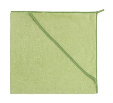 Detská froté osuška s kapucňou 80x80cm 330g sv.zelena