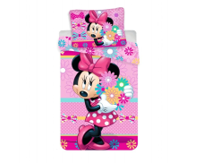 Bavlnené obliečky Minnie Bows and Flowers 140x200, 70x90 cm