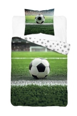 Bavlnené obliečky Futbal 140x200/70x80 cm