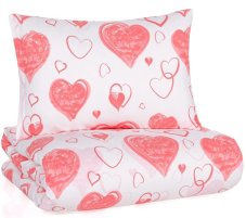 Bavlnené obliečky Pink Love 140x200/70x90 cm