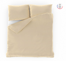 Bavlnené obliečky – jednofarebné 100 % bavlna Smotanové