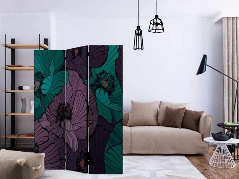 Artgeist Paraván - Flowerbed [Room Dividers]