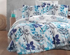 Brotex Povlečení Satén Garden Blue